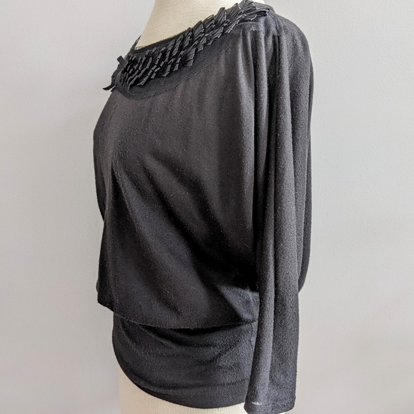 Silence and Noise Black Ribbon Top - Picture 3 of 9